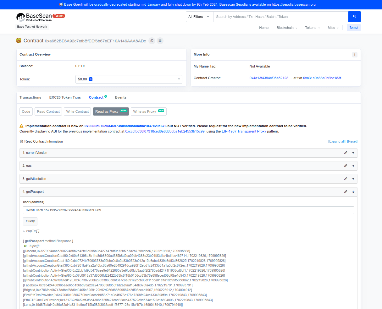 Basescan screenshot
